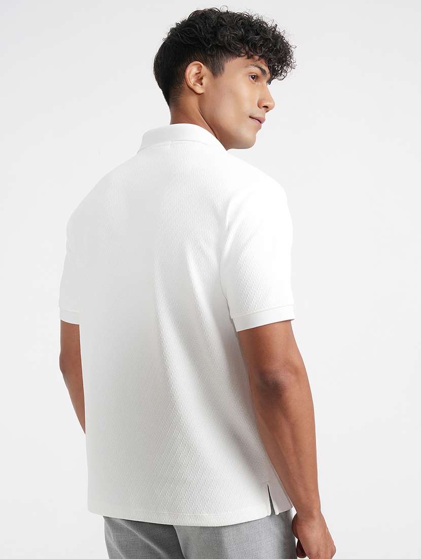 men self design short sleeve regular fit polo t-shirt - 22503708 -  Standard Image - 4
