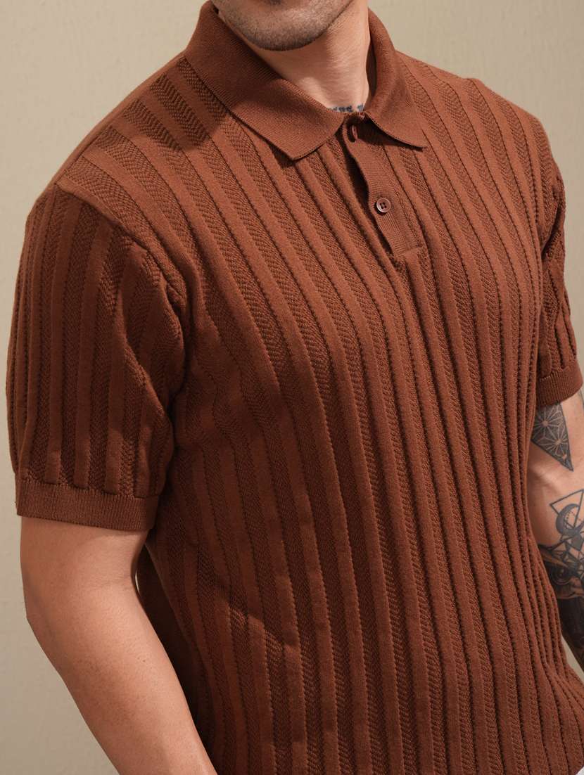 men self design short sleeve regular fit polo t-shirt - 22503724 -  Standard Image - 1