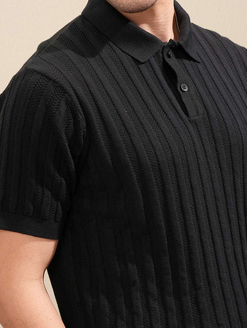 men self design short sleeve regular fit polo t-shirt - 22503725 -  Standard Image - 1