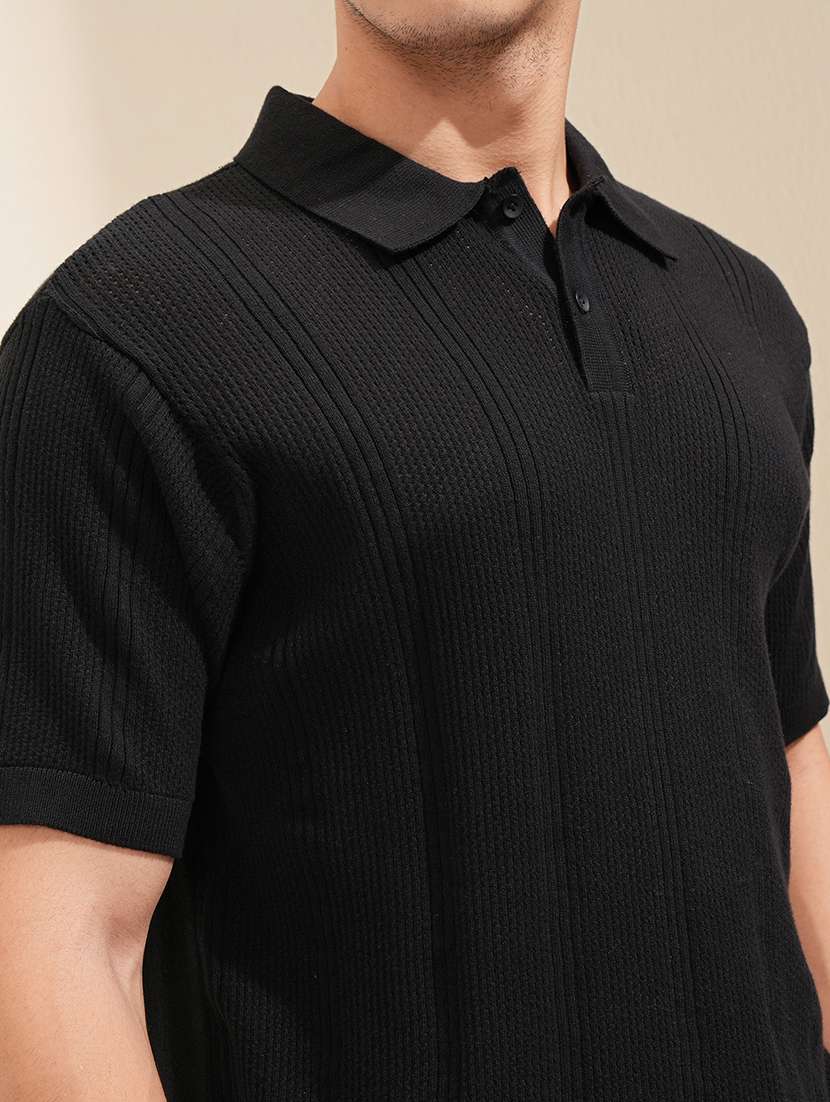 men self design short sleeve regular fit polo t-shirt - 22503726 -  Standard Image - 1