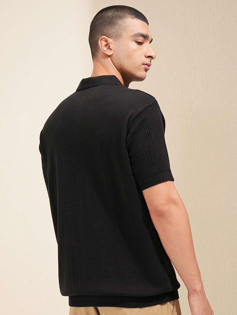 men self design short sleeve regular fit polo t-shirt - 22503726 -  Standard Image - 4