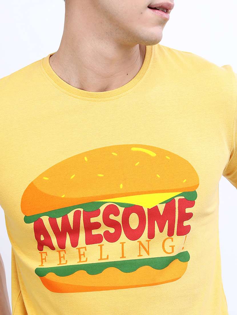 men printed short sleeve slim fit t-shirt - 22503733 -  Standard Image - 1