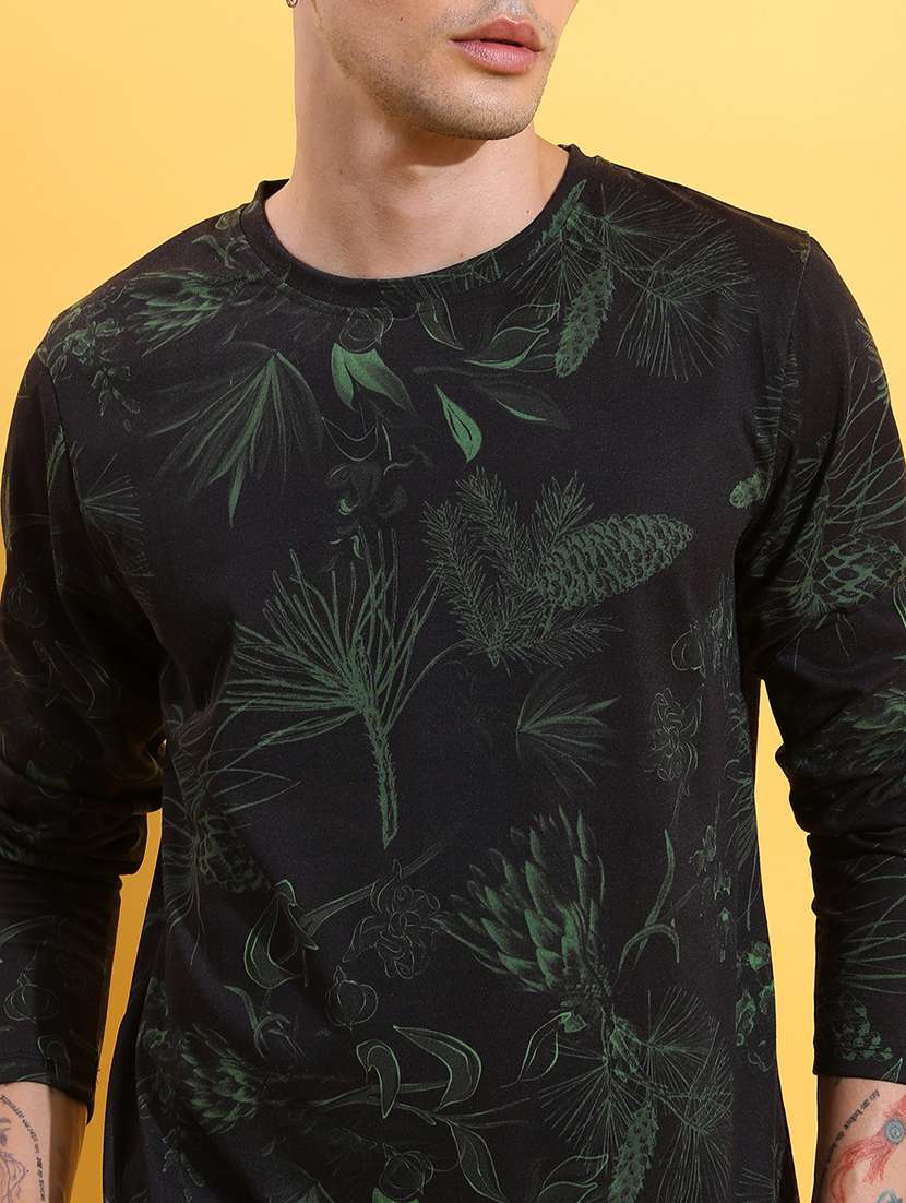 men printed long sleeve regular fit t-shirt - 22503762 -  Standard Image - 1