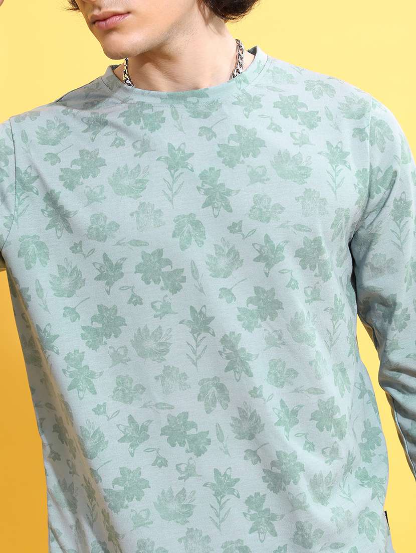 men printed long sleeve regular fit t-shirt - 22503765 -  Standard Image - 1