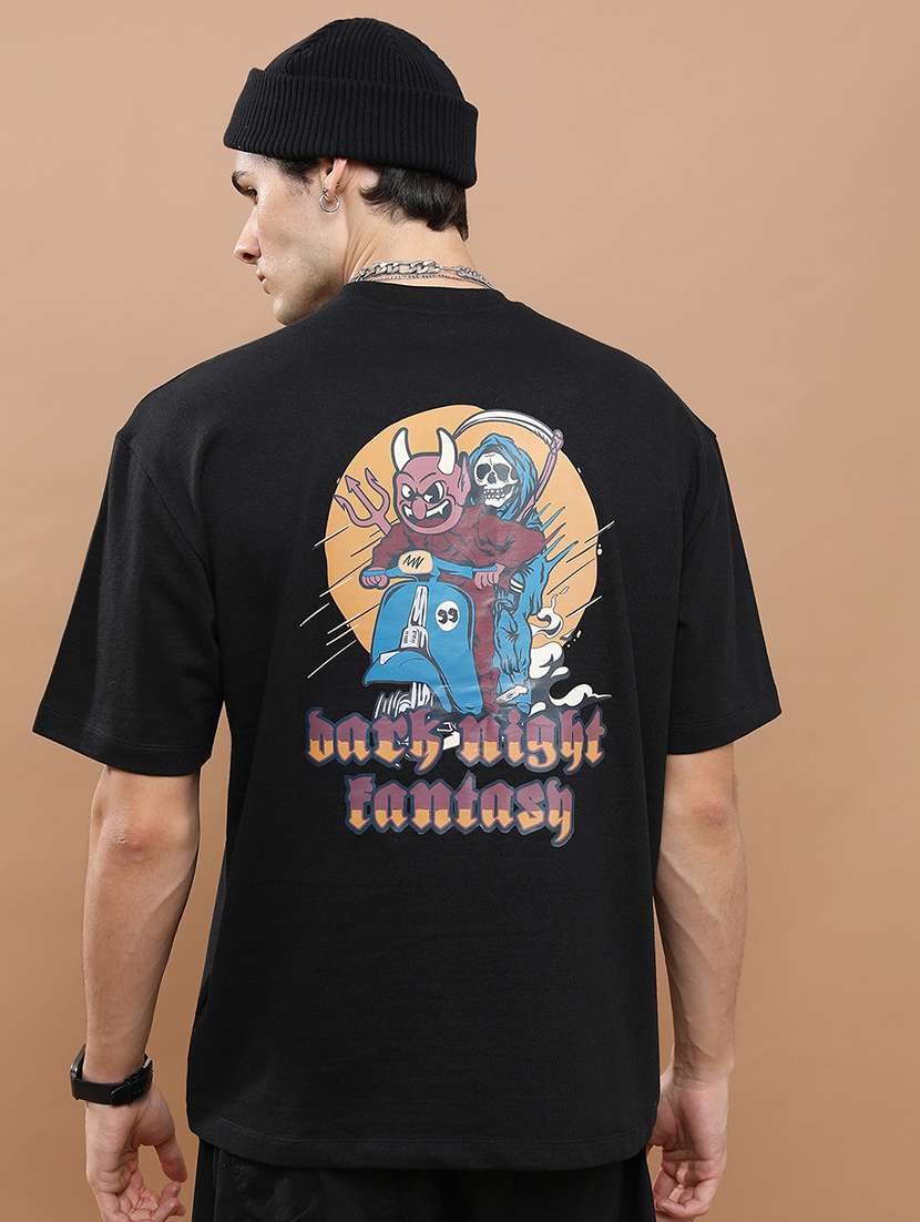 unisex printed short sleeve relaxed fit t-shirt - 22503775 -  Standard Image - 4