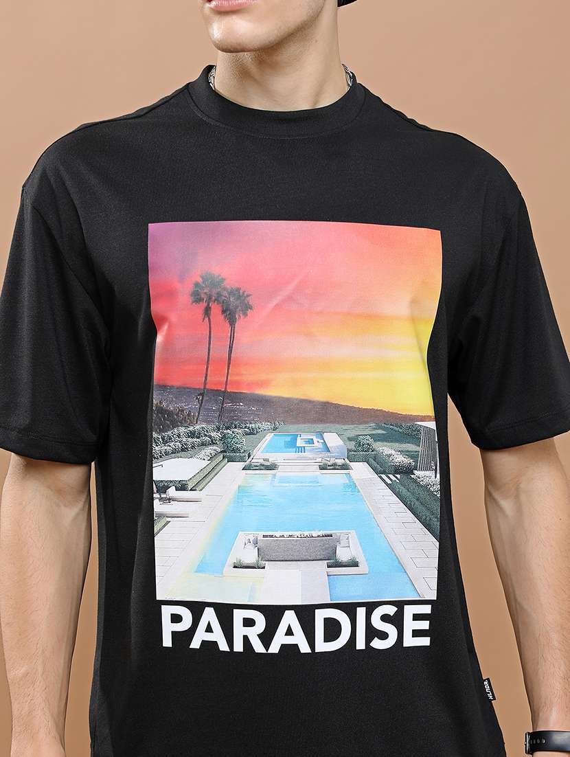 unisex printed short sleeve relaxed fit t-shirt - 22503778 -  Standard Image - 1