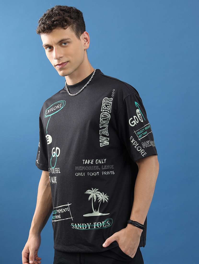unisex printed short sleeve relaxed fit t-shirt - 22503783 -  Standard Image - 4
