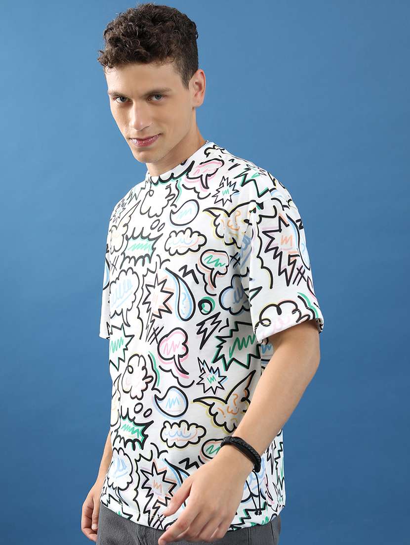 unisex printed short sleeve relaxed fit t-shirt - 22503786 -  Standard Image - 4