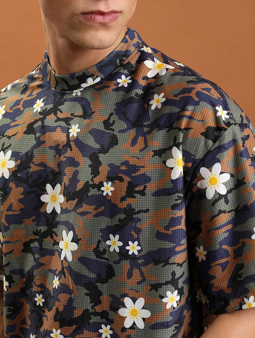 men printed short sleeve loose fit t-shirt - 22503789 -  Standard Image - 1