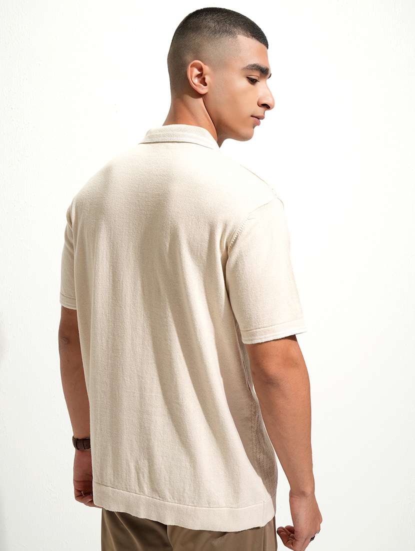 men self design short sleeve regular fit polo t-shirt - 22503801 -  Standard Image - 4