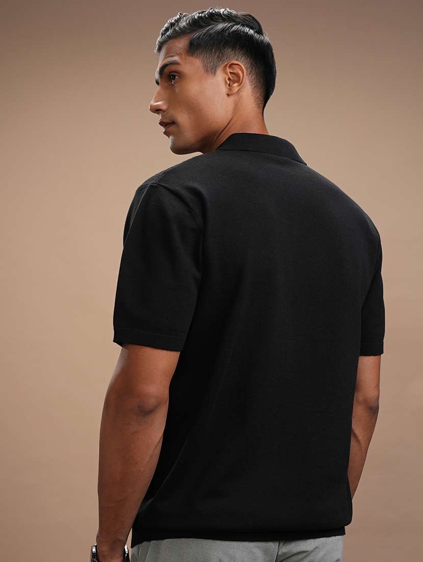 men self design short sleeve regular fit polo t-shirt - 22503820 -  Standard Image - 4