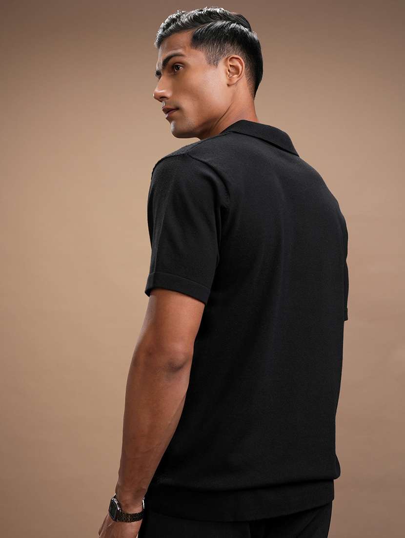men self design short sleeve regular fit polo t-shirt - 22503830 -  Standard Image - 4