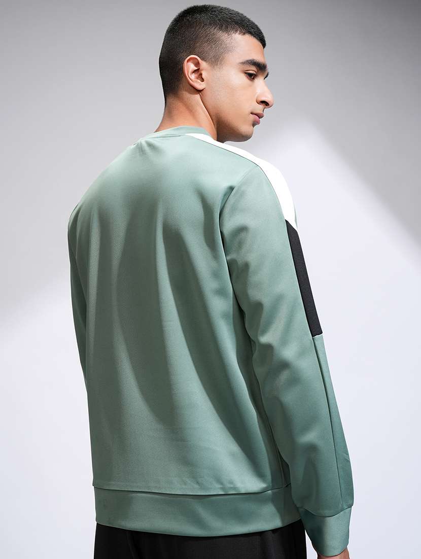 men color block long sleeve regular fit sweatshirt - 22503834 -  Standard Image - 4