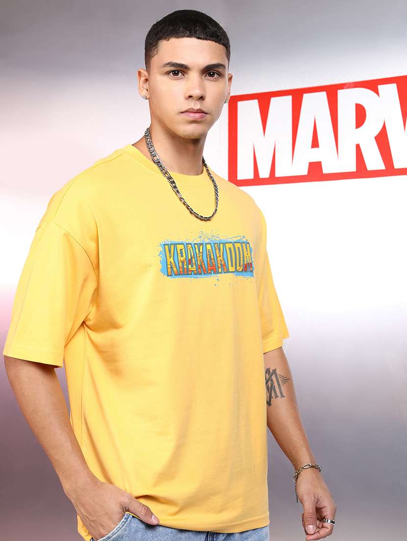 men printed short sleeve oversized t-shirt - 22503839 -  Standard Image - 4