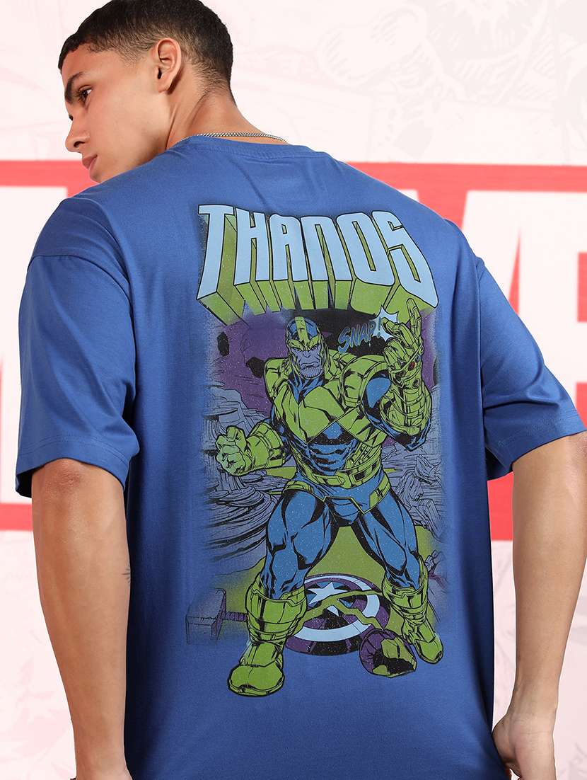 men printed short sleeve oversized t-shirt