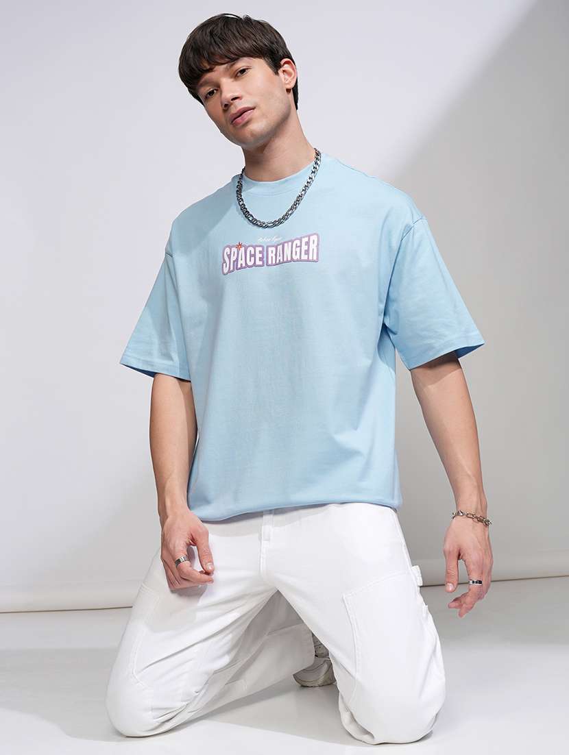 men printed short sleeve oversized t-shirt - 22503844 -  Standard Image - 4
