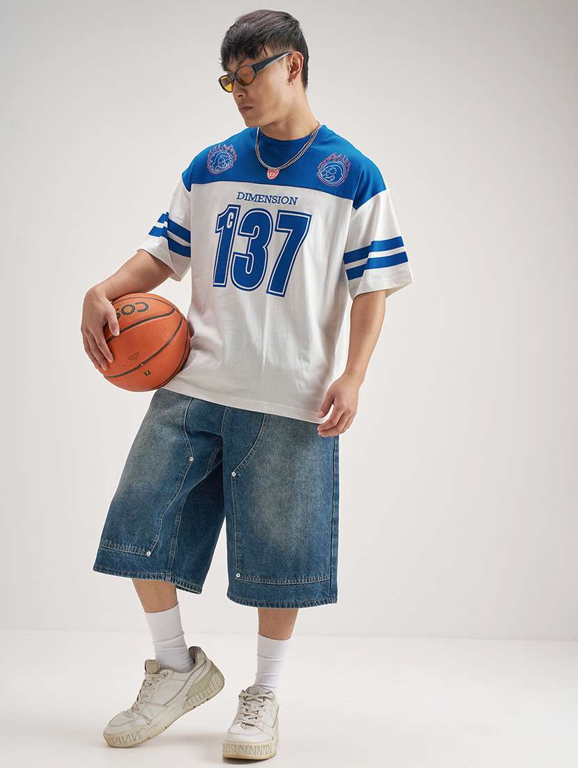 men printed short sleeve oversized t-shirt - 22503848 -  Standard Image - 4