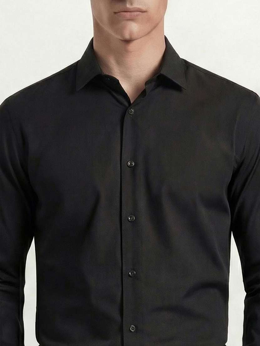 men solid long sleeve regular fit formal shirt - 22503880 -  Standard Image - 1