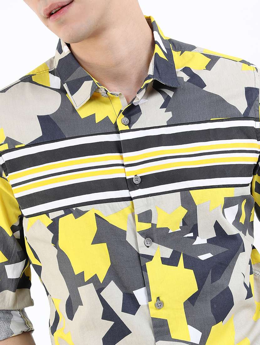 Men Printed Long Sleeve Regular Fit Casual Shirt - 22504232 -  Standard Image - 1