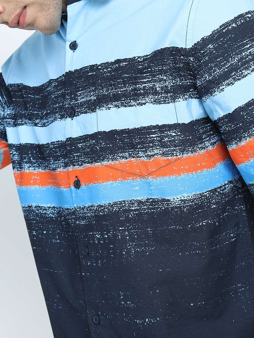 men printed long sleeve regular fit casual shirt - 22504443 -  Standard Image - 1