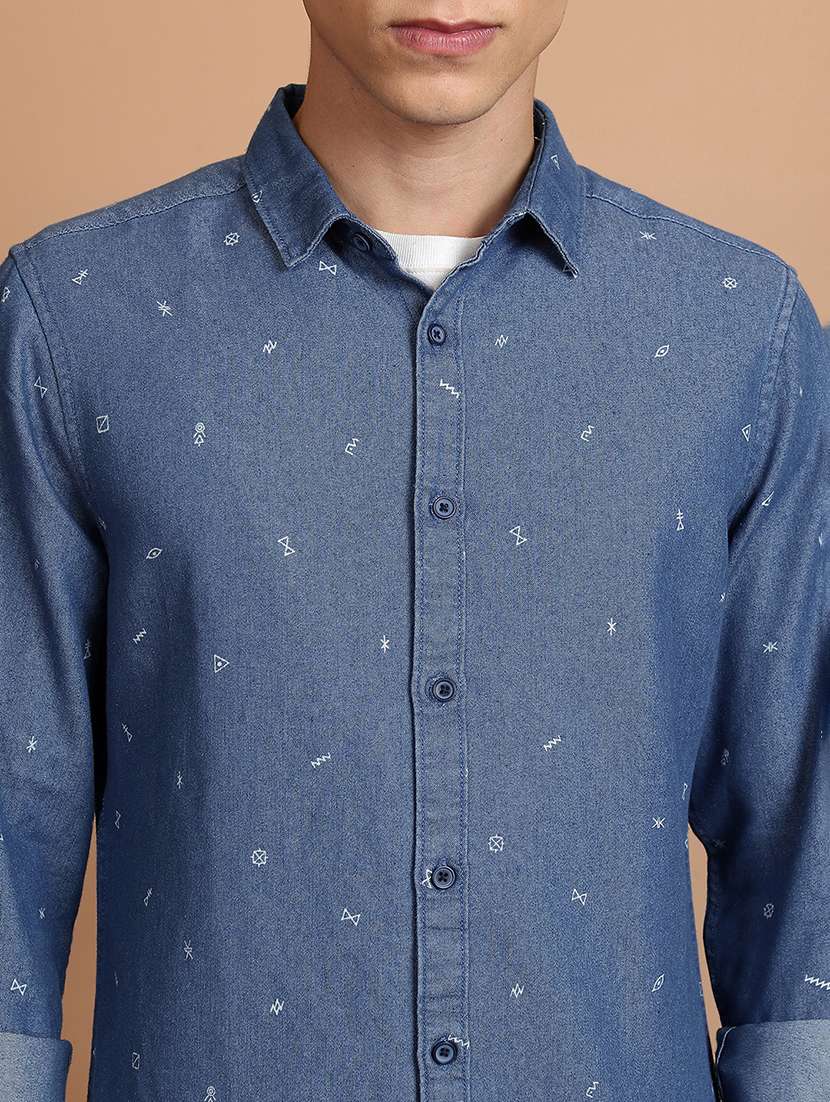 Men Printed Long Sleeve Regular Fit Casual Shirt - 22504521 -  Standard Image - 1