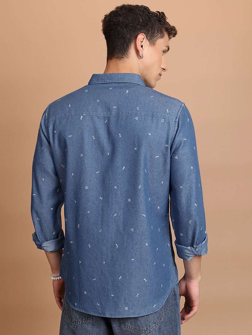 Men Printed Long Sleeve Regular Fit Casual Shirt - 22504521 -  Standard Image - 4
