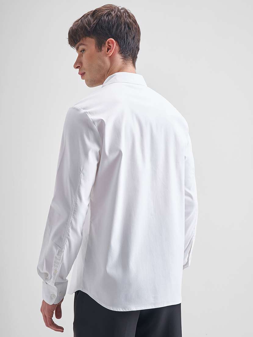 men solid long sleeve regular fit casual shirt - 22504566 -  Standard Image - 4