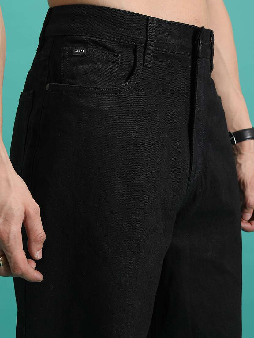 men plain mid rise full length relaxed fit jeans - 22504602 -  Standard Image - 1