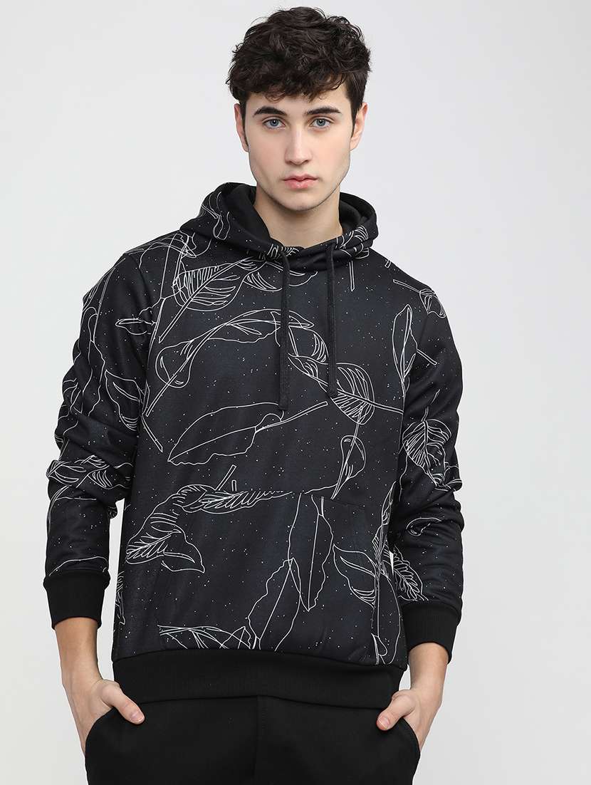 men printed long sleeve regular fit sweatshirt