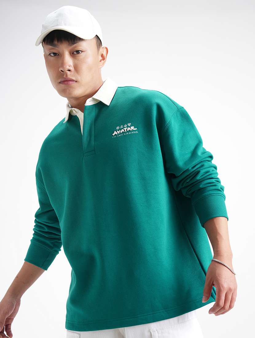 men printed long sleeve regular fit sweatshirt - 22504650 -  Standard Image - 1