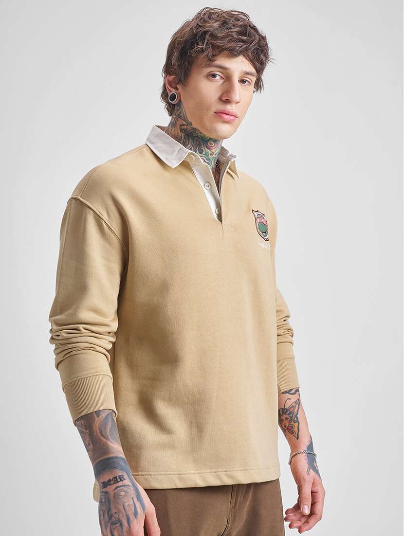 men printed long sleeve regular fit sweatshirt - 22504652 -  Standard Image - 4