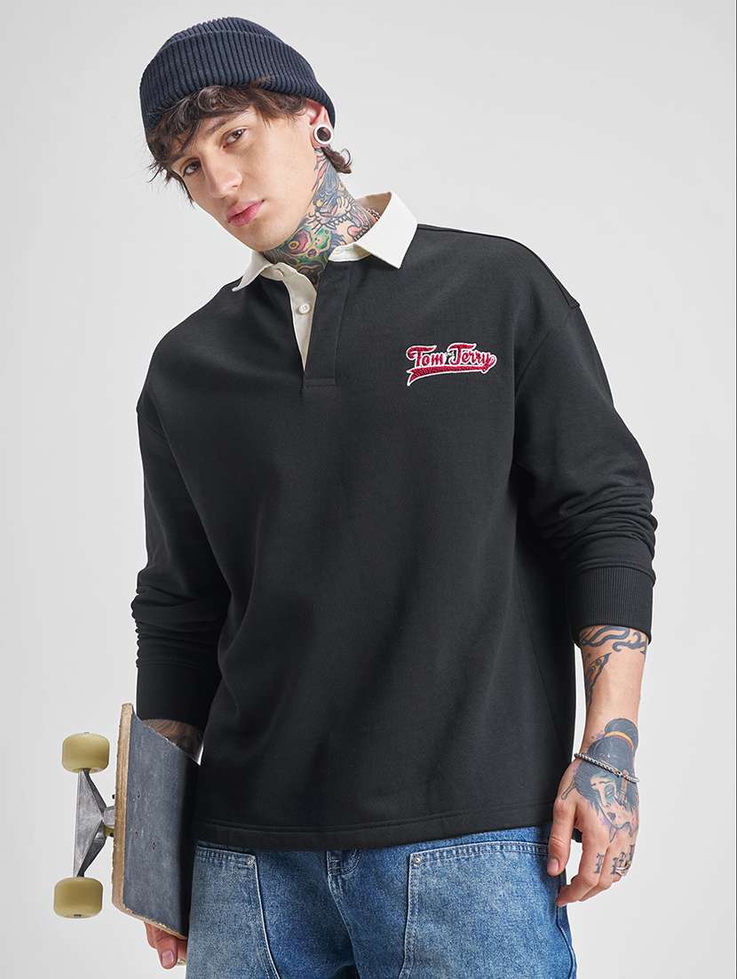 men printed long sleeve regular fit sweatshirt - 22504653 -  Standard Image - 1