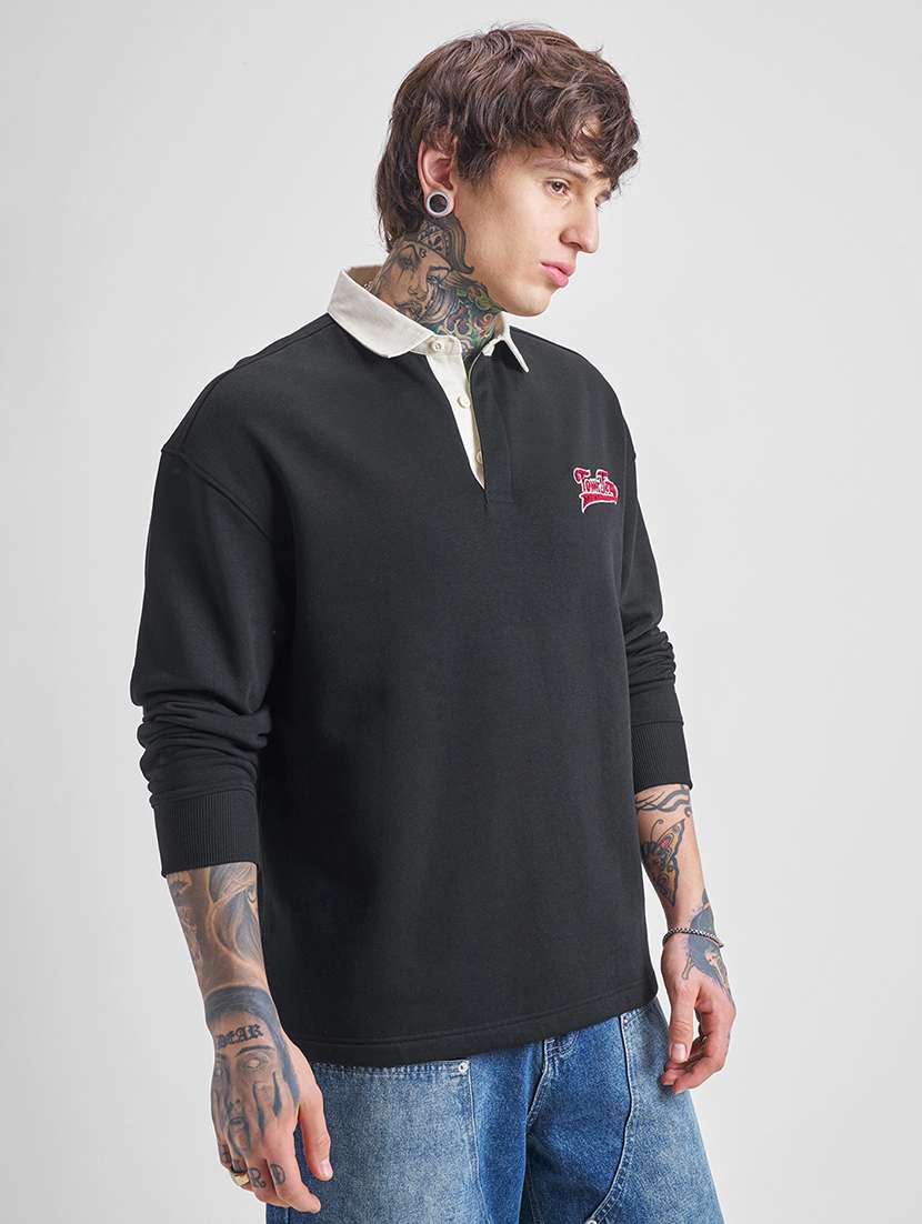 men printed long sleeve regular fit sweatshirt - 22504653 -  Standard Image - 4