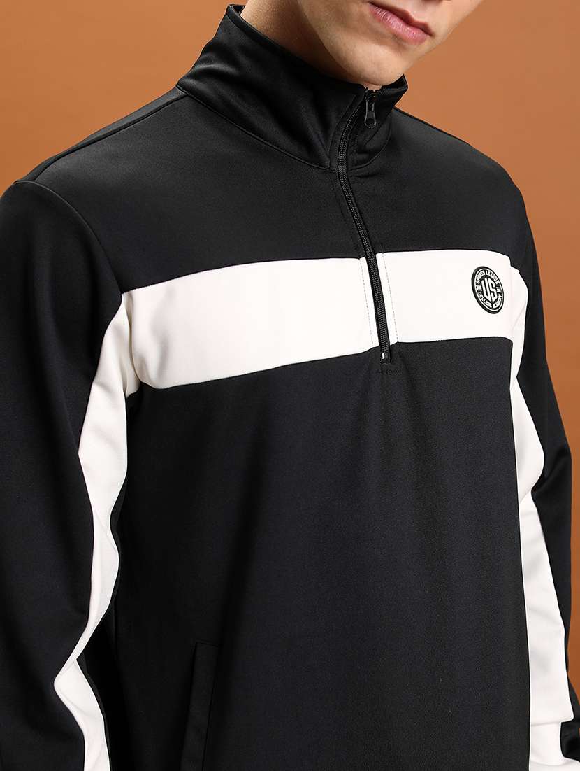 men color block long sleeve regular fit sweatshirt - 22504655 -  Standard Image - 1