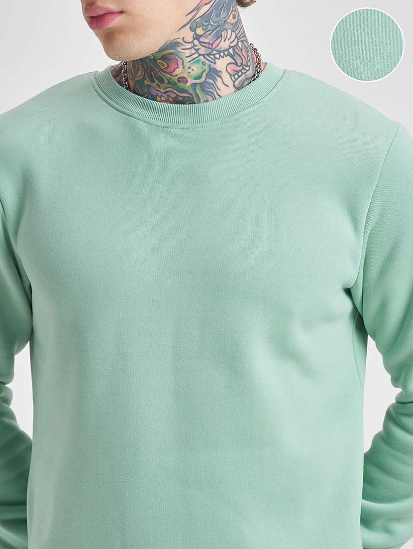 men solid long sleeve regular fit sweatshirt - 22504679 -  Standard Image - 1
