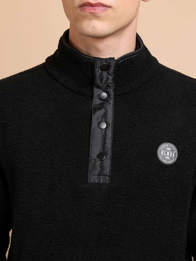 men solid long sleeve regular fit sweatshirt - 22504725 -  Standard Image - 1