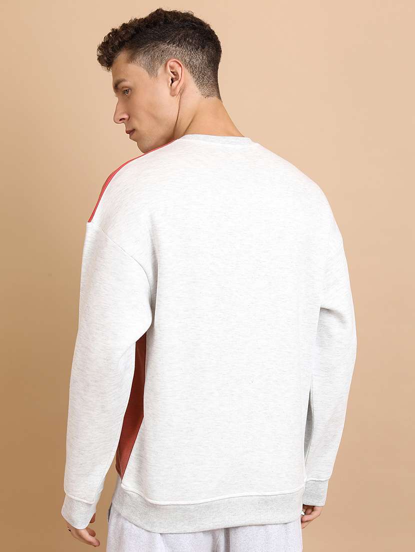 men color block long sleeve regular fit sweatshirt - 22504727 -  Standard Image - 4