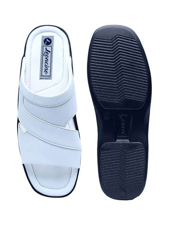 men solid slip on sandal - 22504734 -  Standard Image - 4