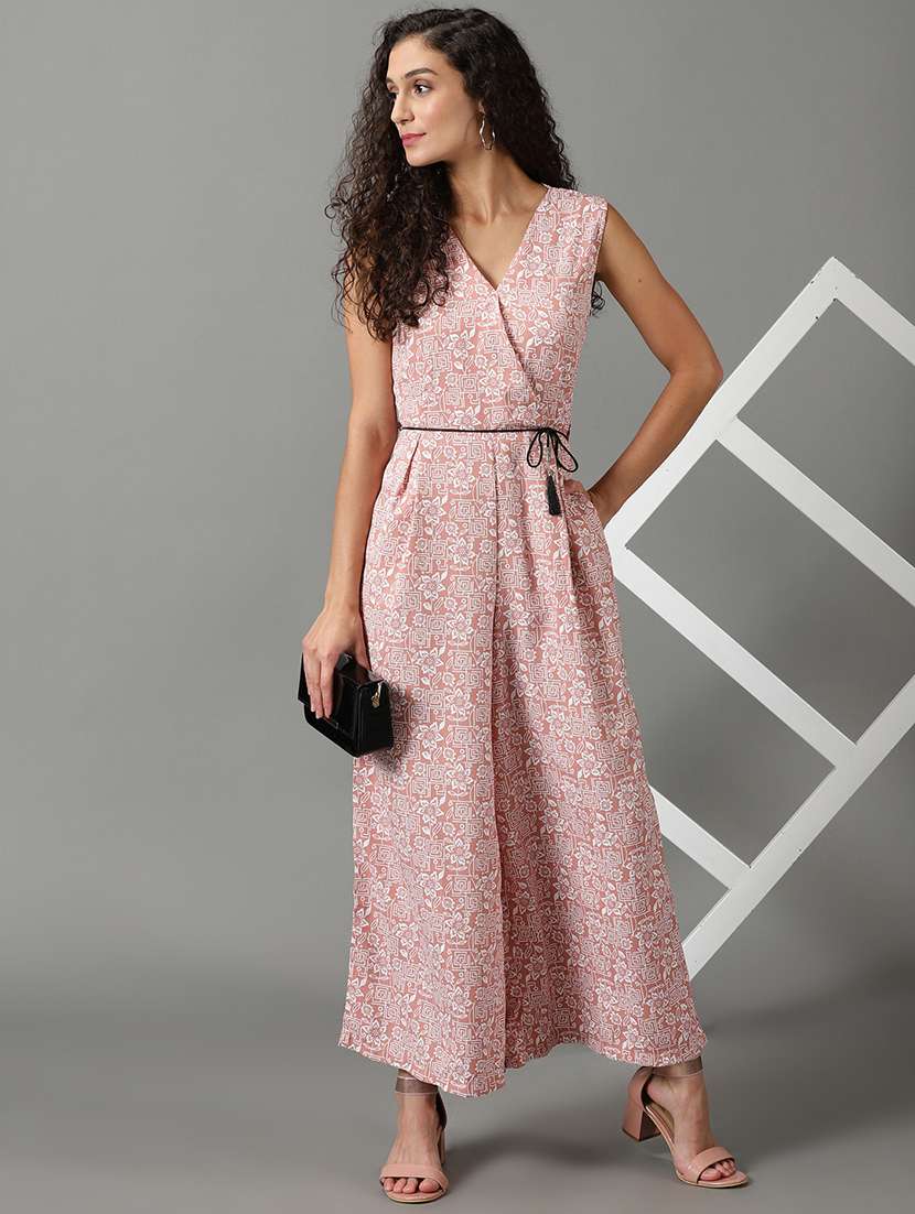 Women Printed Sleeveless Full Leg Jumpsuit - 22504811 -  Standard Image - 4