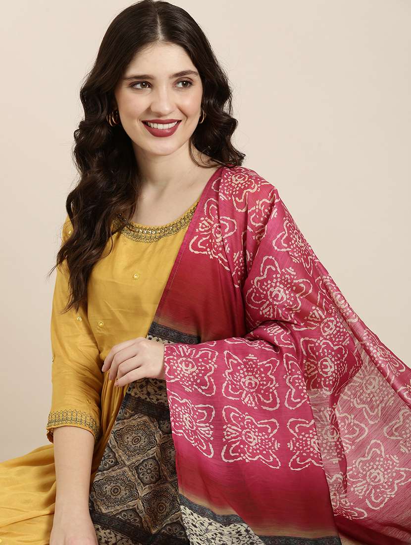 women embroidered round neck tiered kurta - 22504828 -  Standard Image - 1