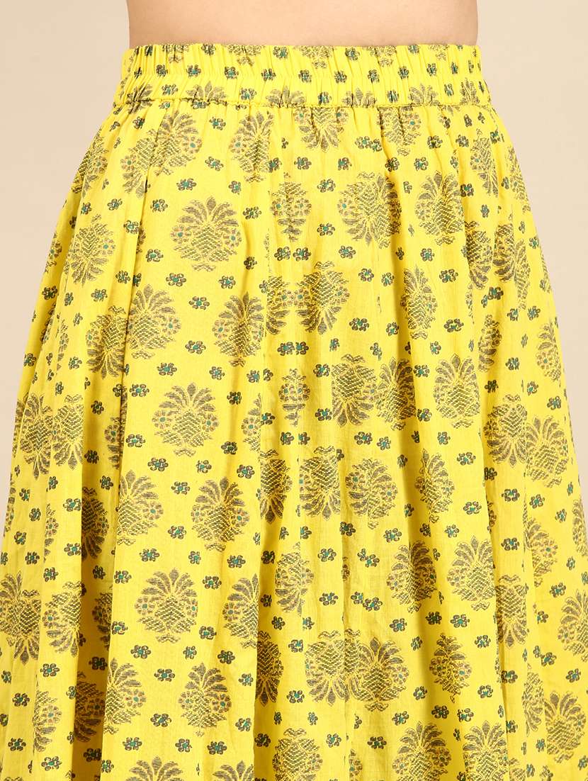 women printed sweetheart neck kurta and skirt set with dupatta - 22504848 -  Standard Image - 6