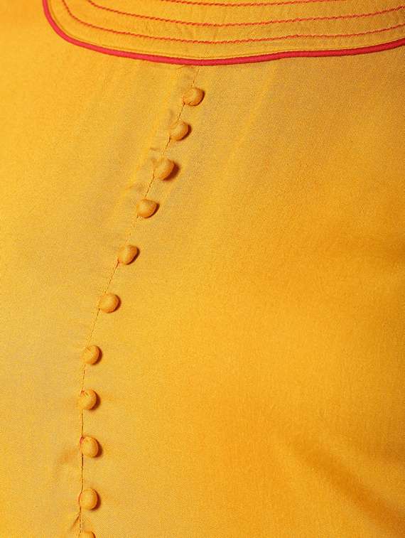 women solid bell sleeve flared kurta - 22504899 -  Standard Image - 4