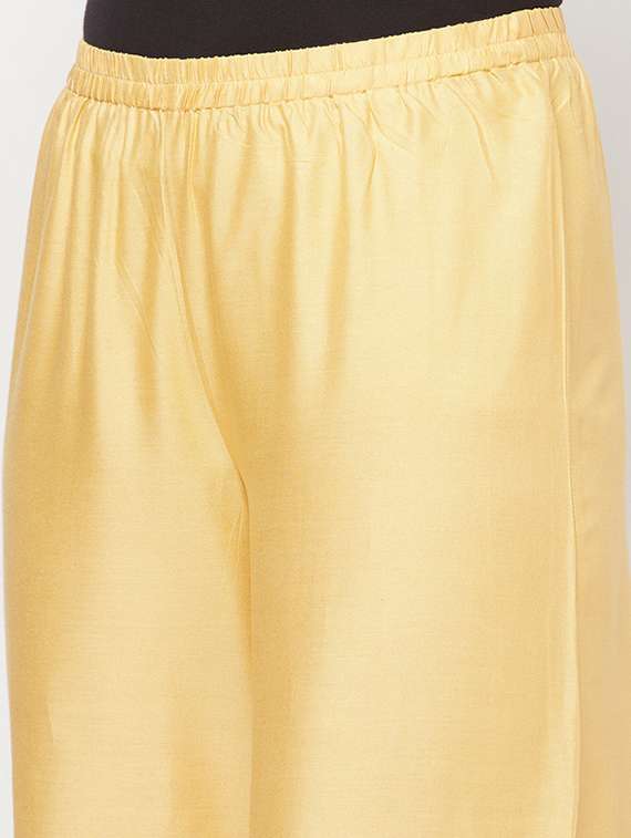 women solid mid rise flared palazzo - 22504933 -  Standard Image - 1