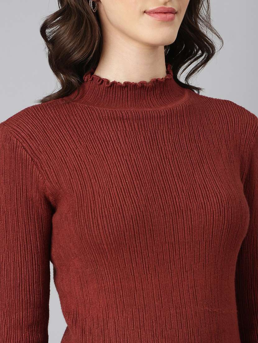 women self design long sleeve pullover - 22504982 -  Standard Image - 1