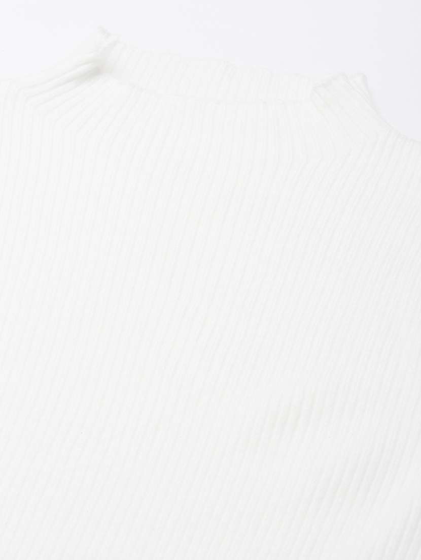 Women Solid Mock Neck Long Sleeves Regular Top - 22505048 -  Standard Image - 6