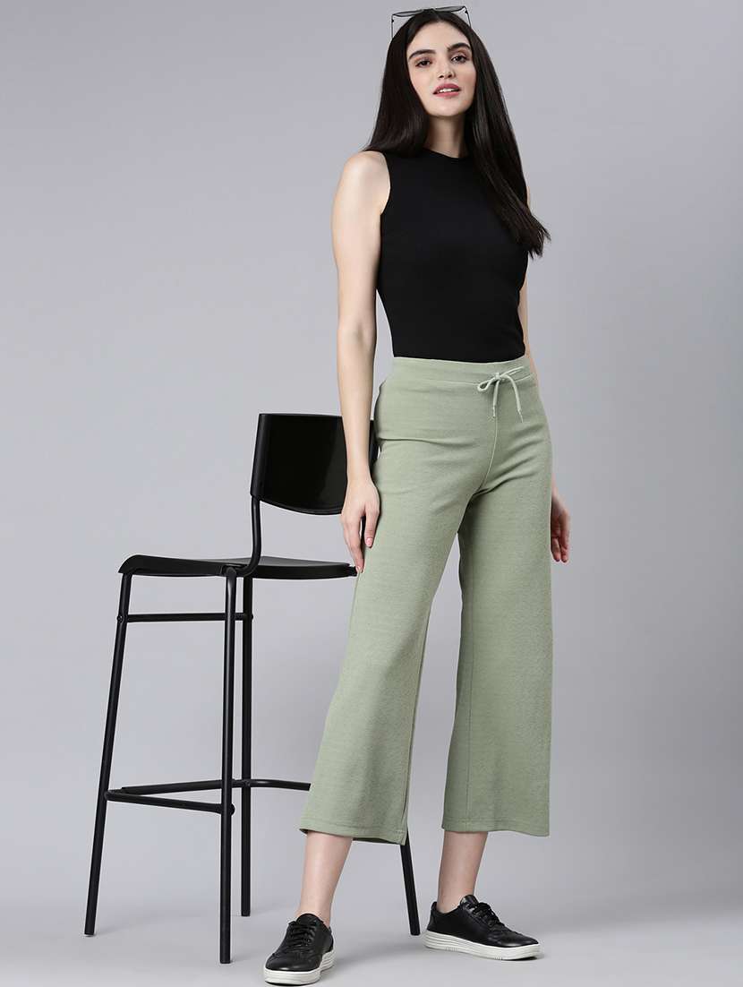 Women Solid Mid Rise Calf Length Culottes - 22505062 -  Standard Image - 4