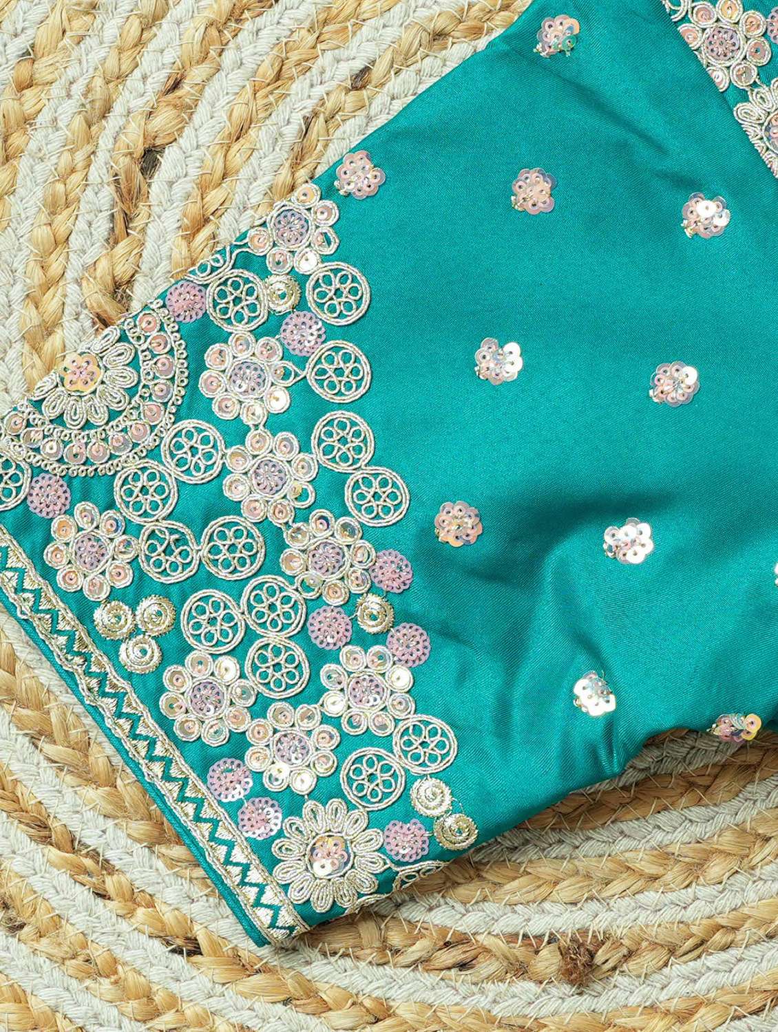 Women Embroidered Short Sleeve Stitched Blouse - 22505091 -  Standard Image - 4