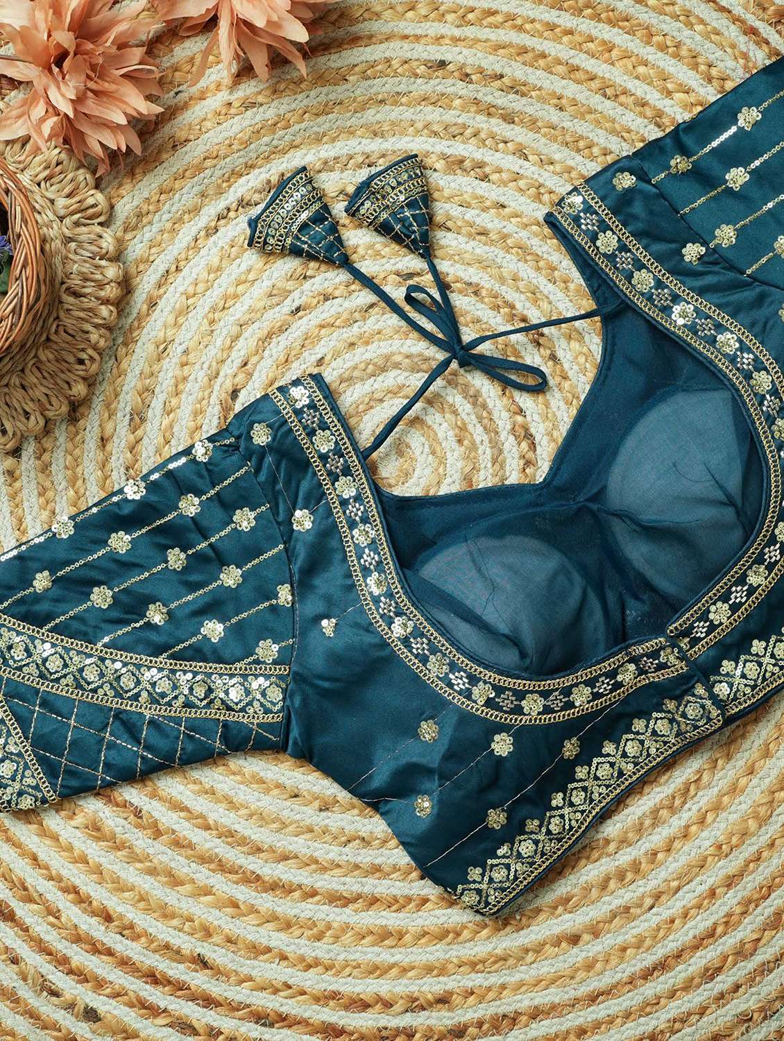 women embroidered short sleeve stitched blouse - 22505101 -  Standard Image - 1