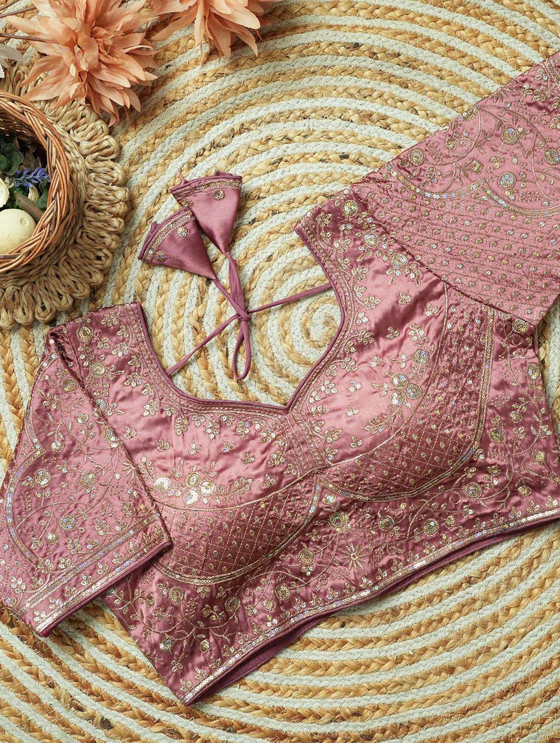 women embroidered short sleeve stitched blouse - 22505105 -  Standard Image - 1