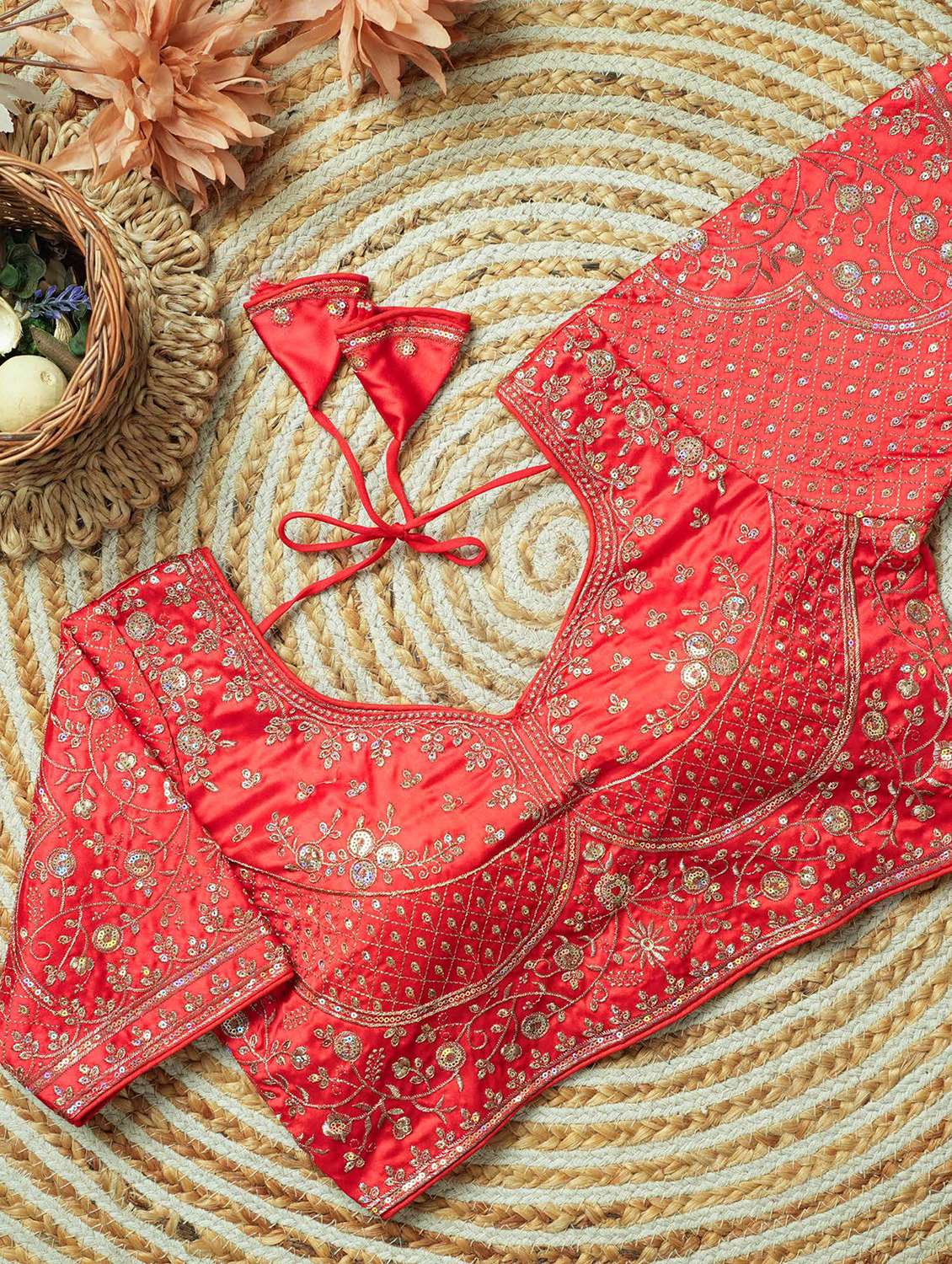 women embroidered short sleeve stitched blouse - 22505110 -  Standard Image - 1